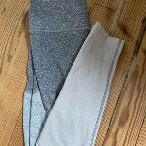 Outdoor Voices gray/white leggings
